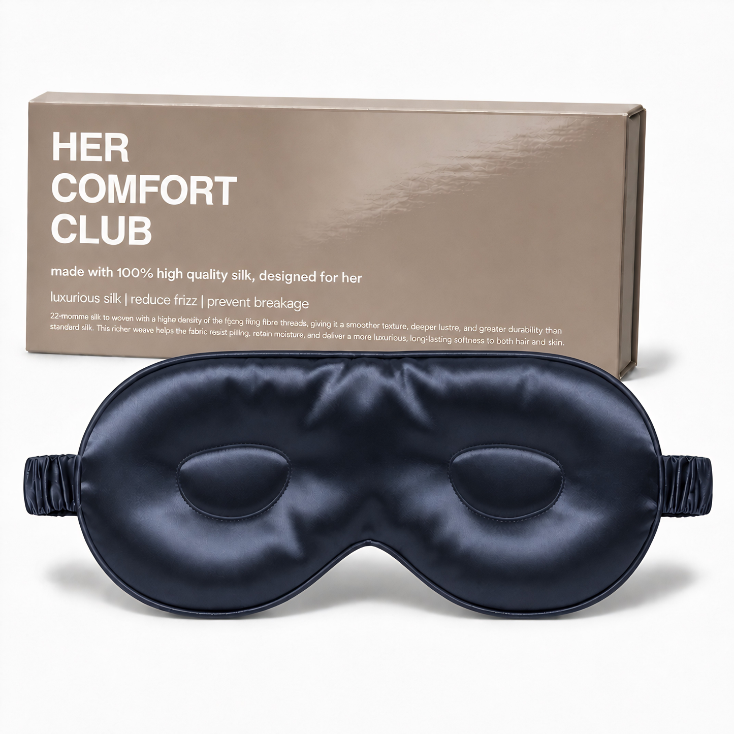 Contour Silk Sleep Mask - Navy Blue