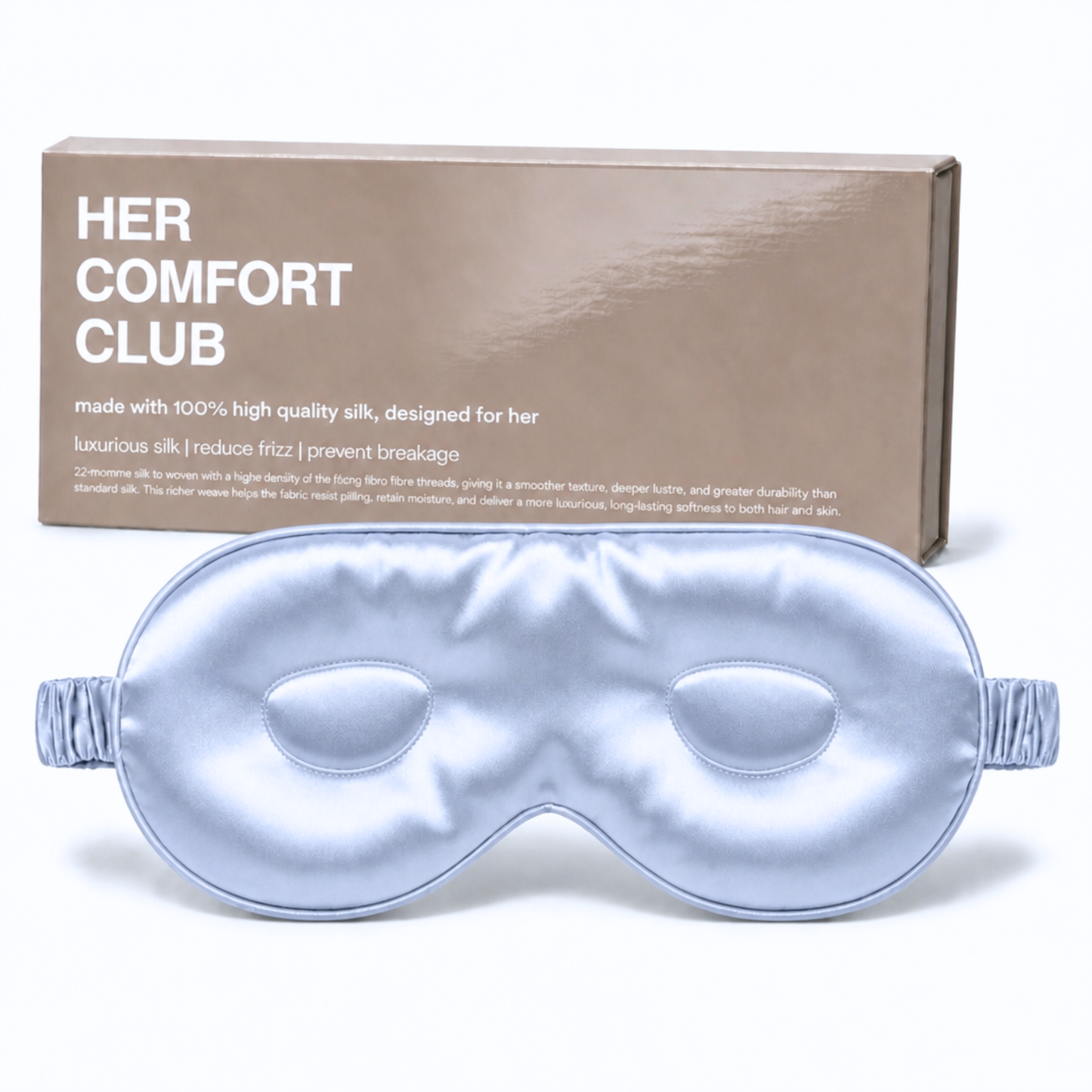 Contour Silk Sleep Mask - Baby Blue