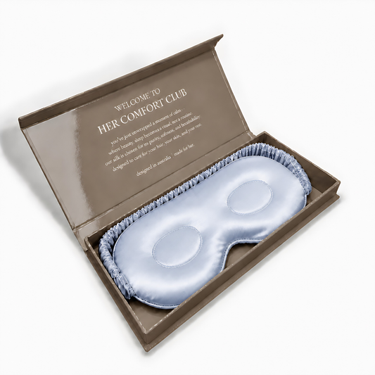 Contour Silk Sleep Mask - Baby Blue