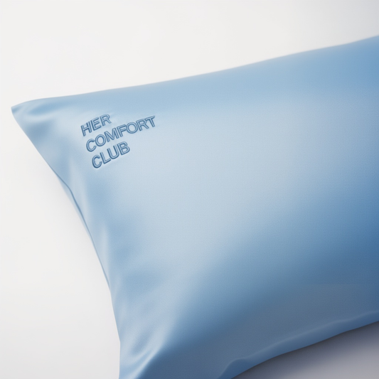 Silk Pillowcase Queen - Baby Blue
