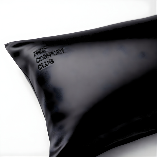 Silk Pillowcase Queen - Black