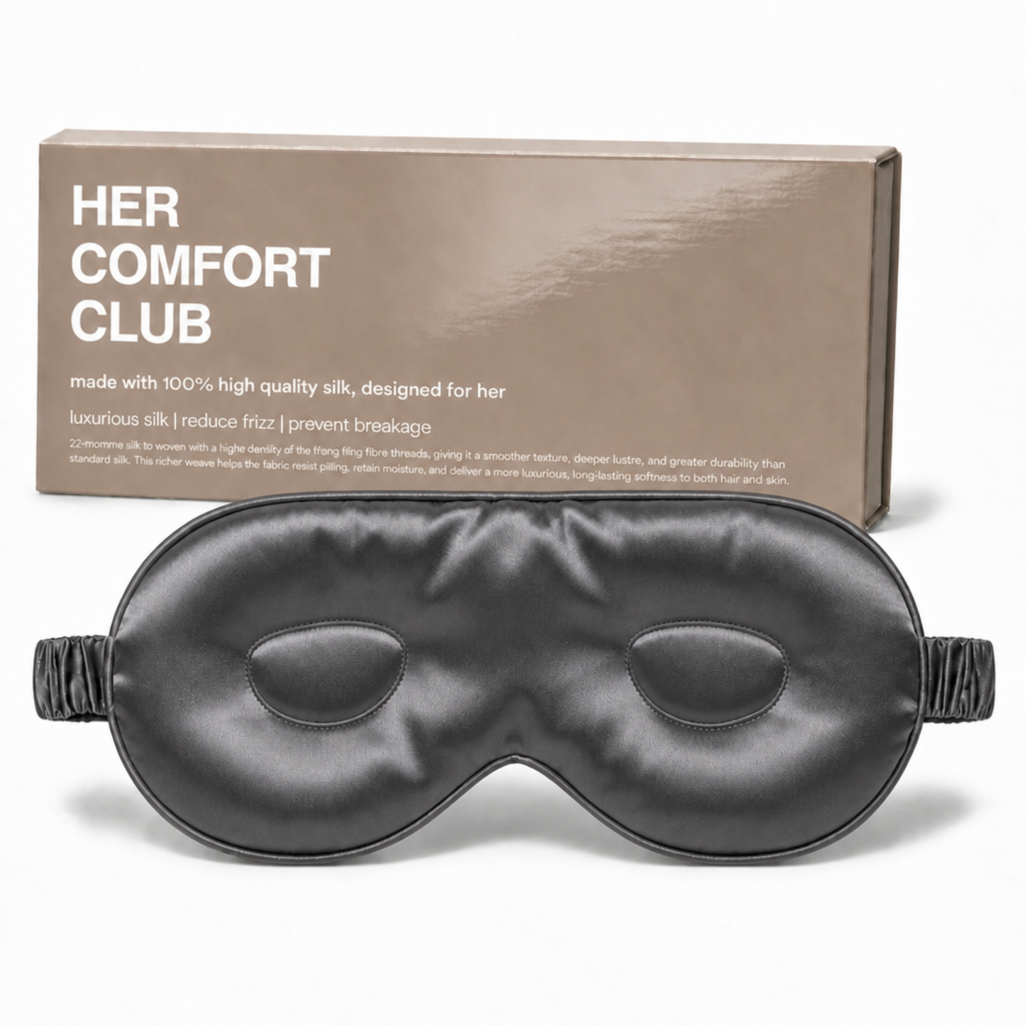 Contour Silk Sleep Mask - Charcoal