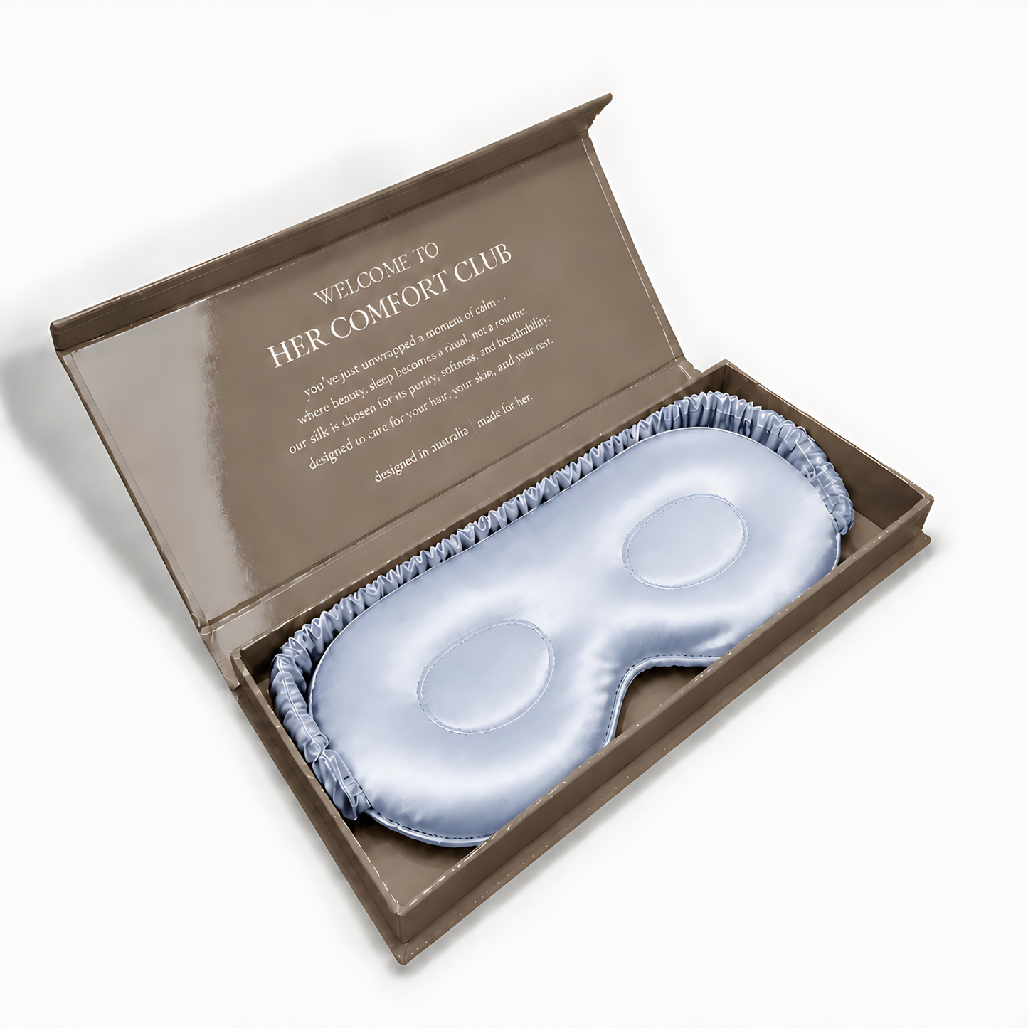 Contour Silk Sleep Mask - Baby Blue