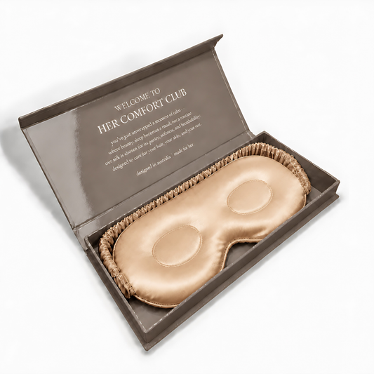 Contour Silk Sleep Mask - Champagne