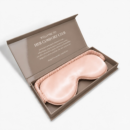 Silk Sleep Mask - Blush Pink