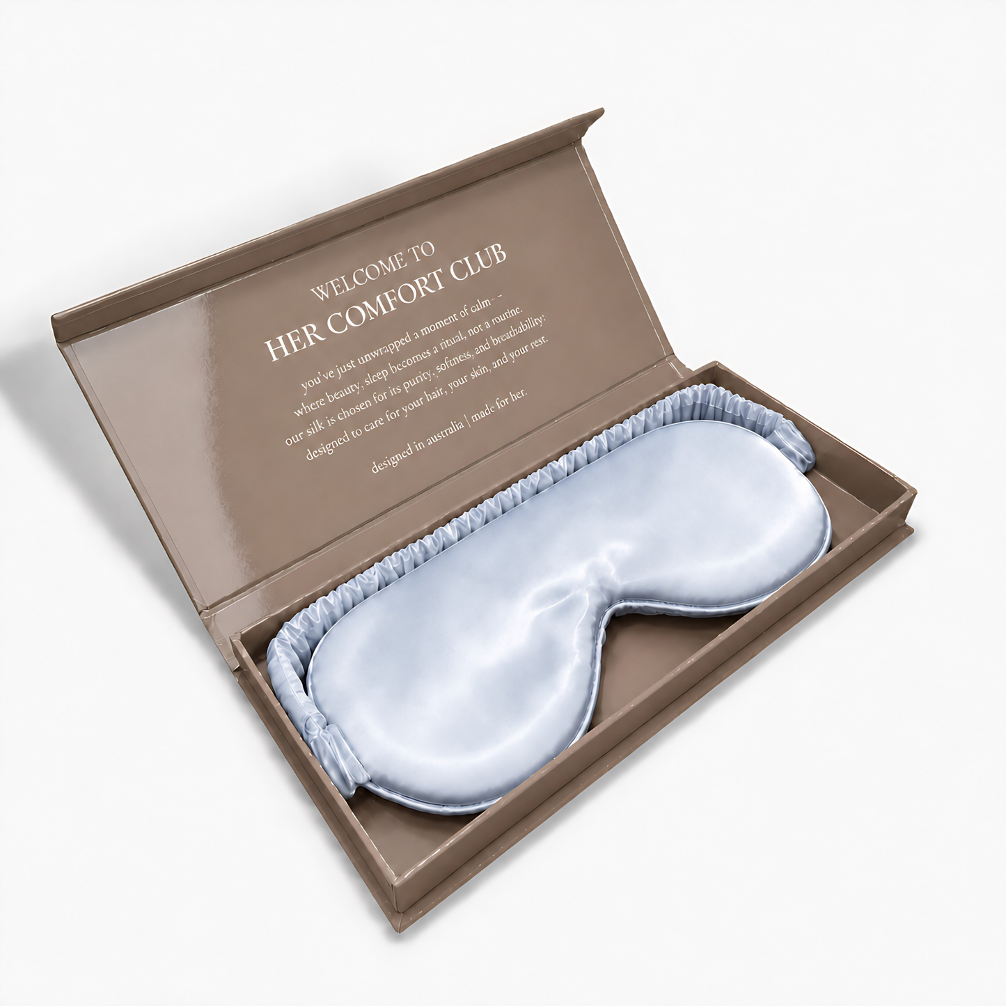 Silk Sleep Mask - Baby Blue