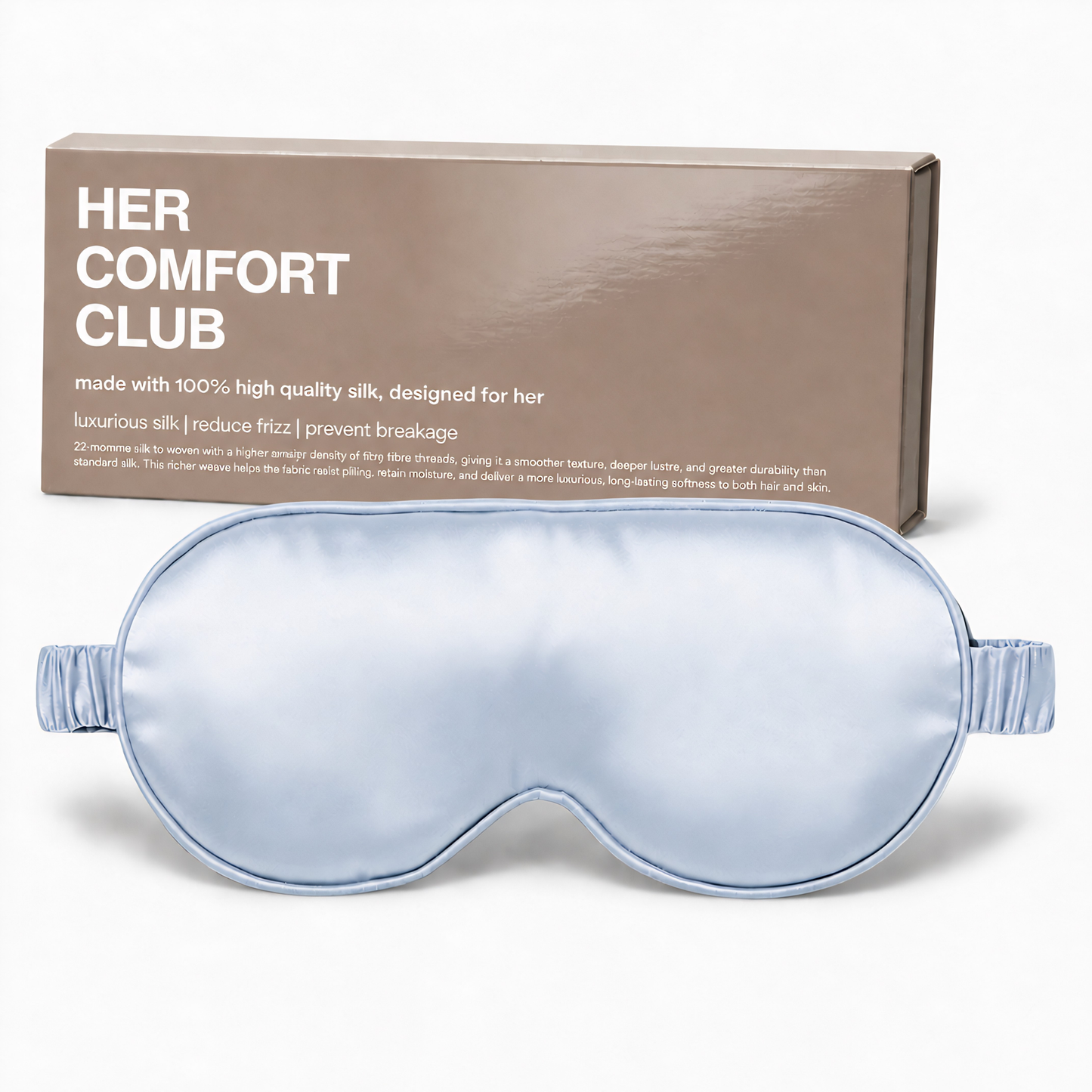 Silk Sleep Mask - Baby Blue