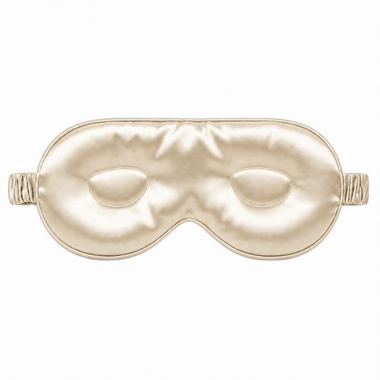 Contour Silk Sleep Mask - Ivory White