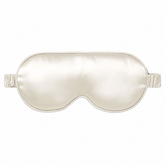 Silk Sleep Mask- Ivory White