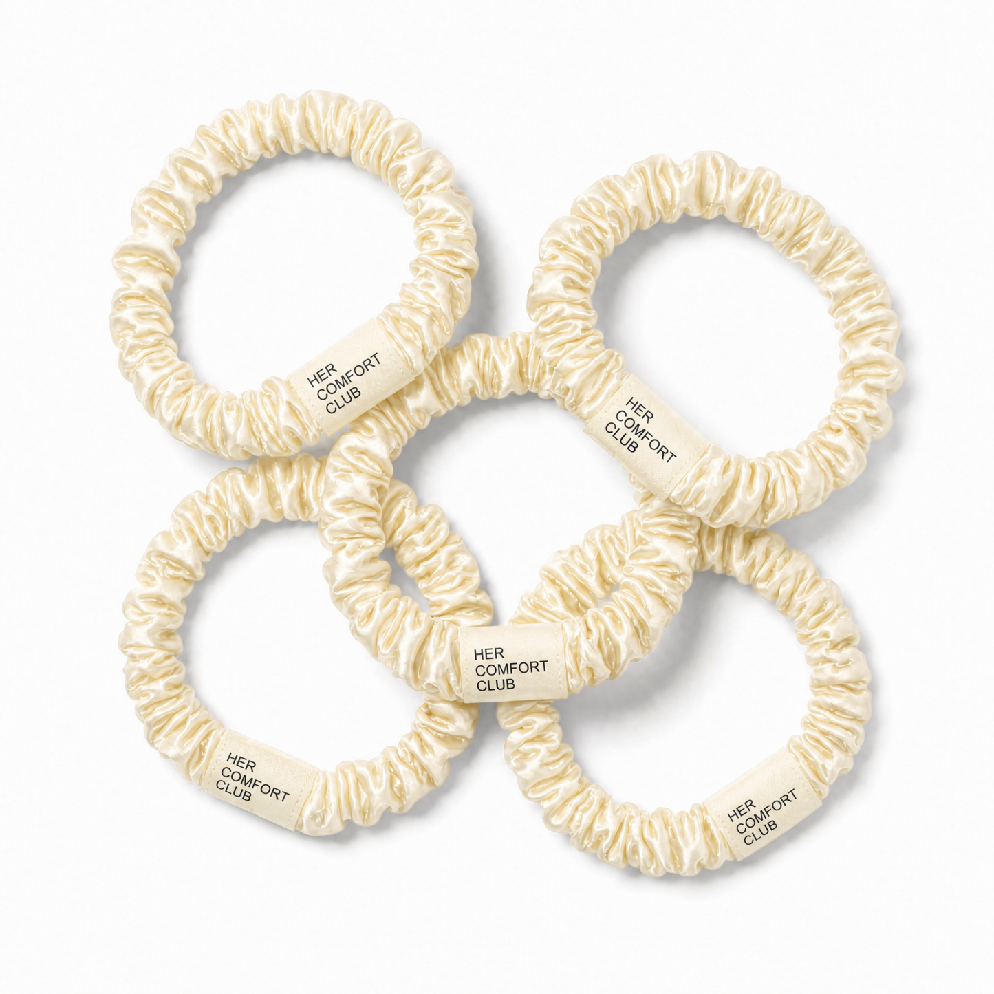 Silk Scrunchie Set - Vanilla Blonde