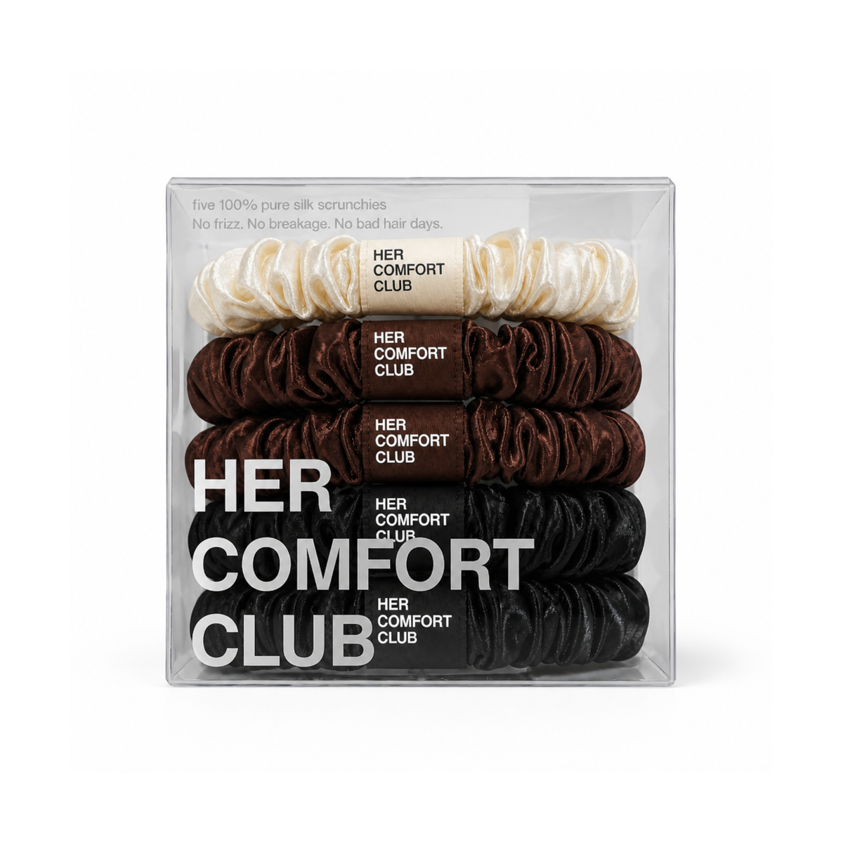 Silk Scrunchie Set — Classic Edit