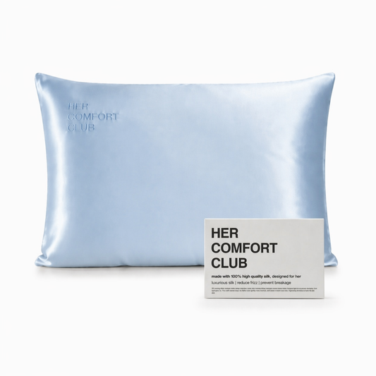 The Silk Signature Pillowcase - Baby Blue