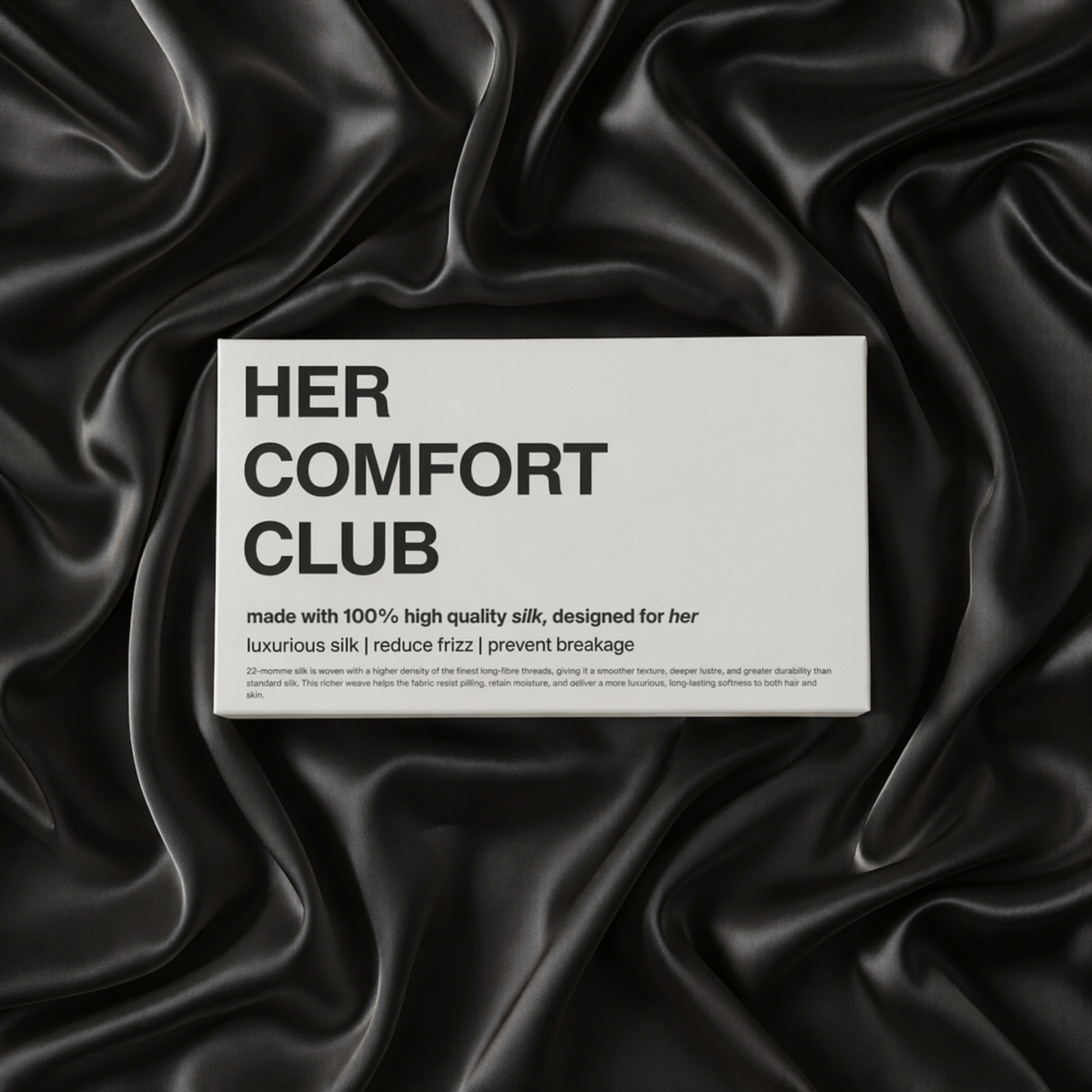 The Silk Signature Pillowcase - Black