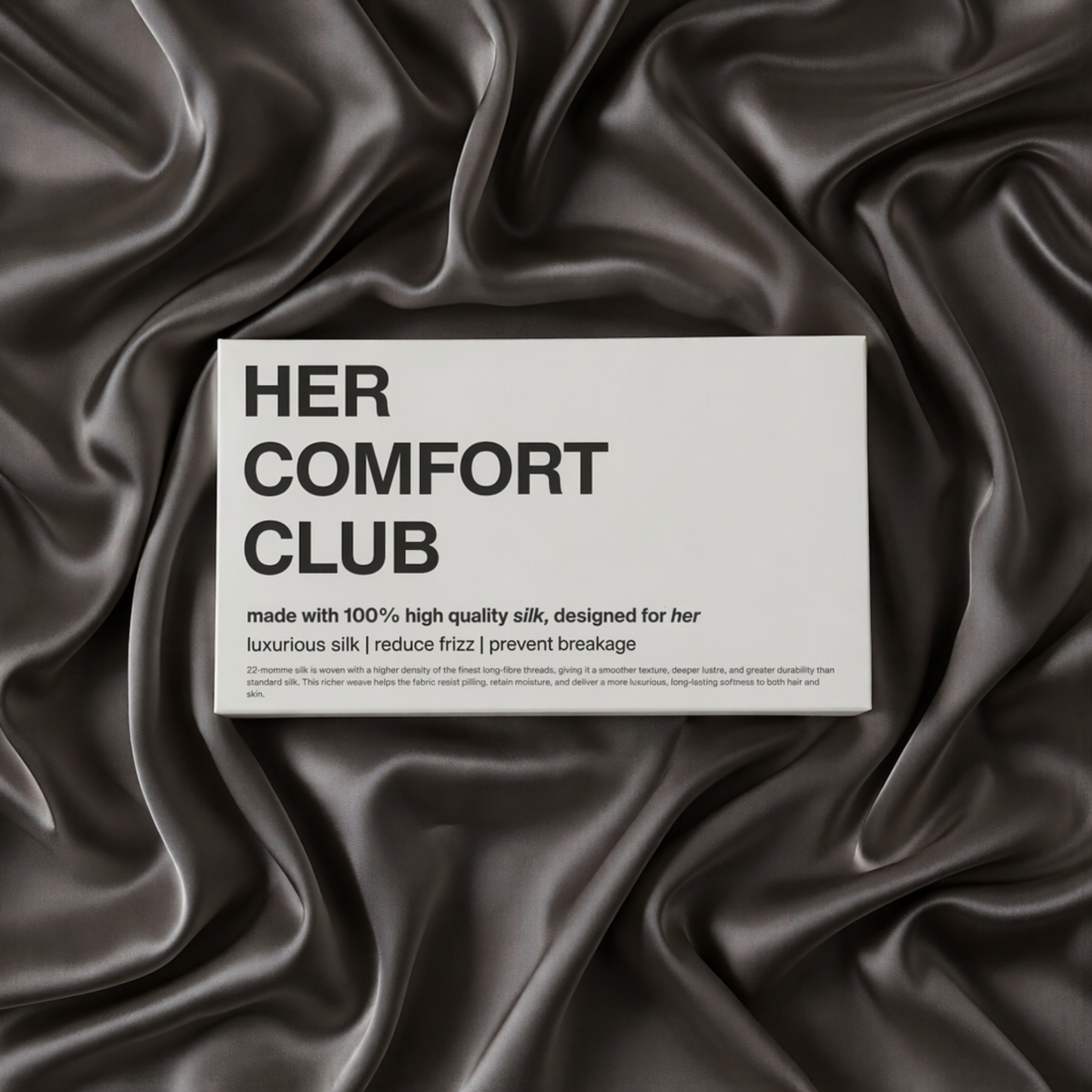 The Silk Signature Pillowcase - Charcoal