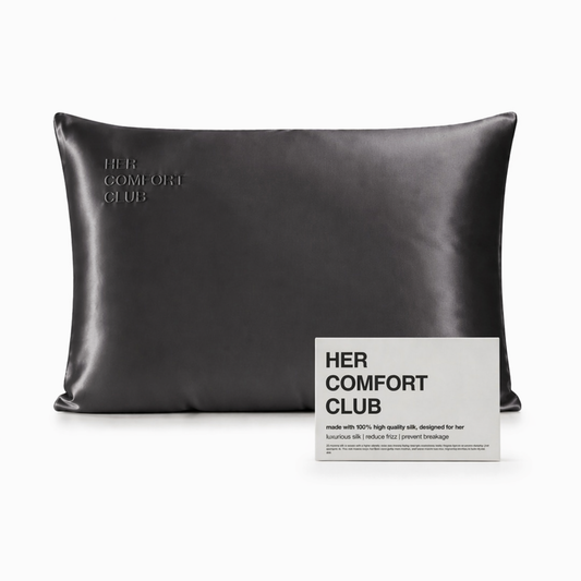 The Silk Signature Pillowcase - Charcoal