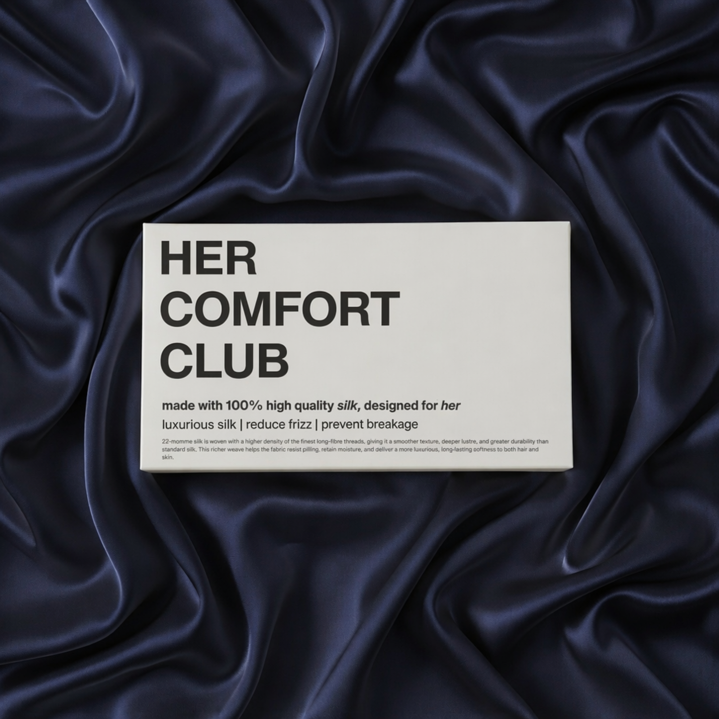 The Silk Signature Pillowcase - Navy Blue