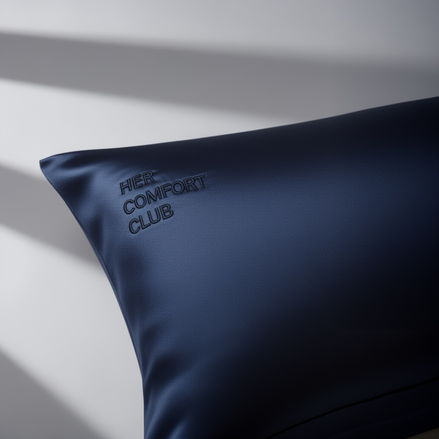 Silk Pillowcase Queen - Navy Blue