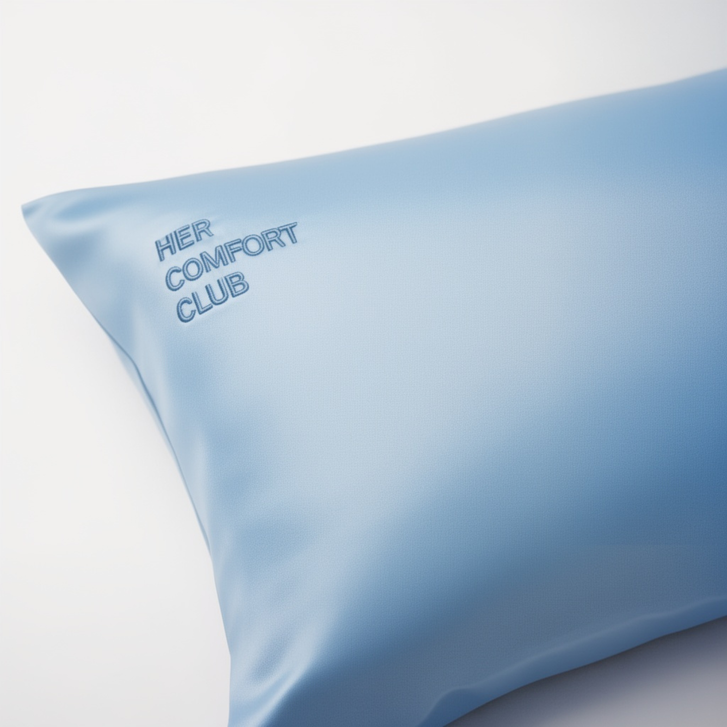 Silk Pillowcase Queen - Baby Blue