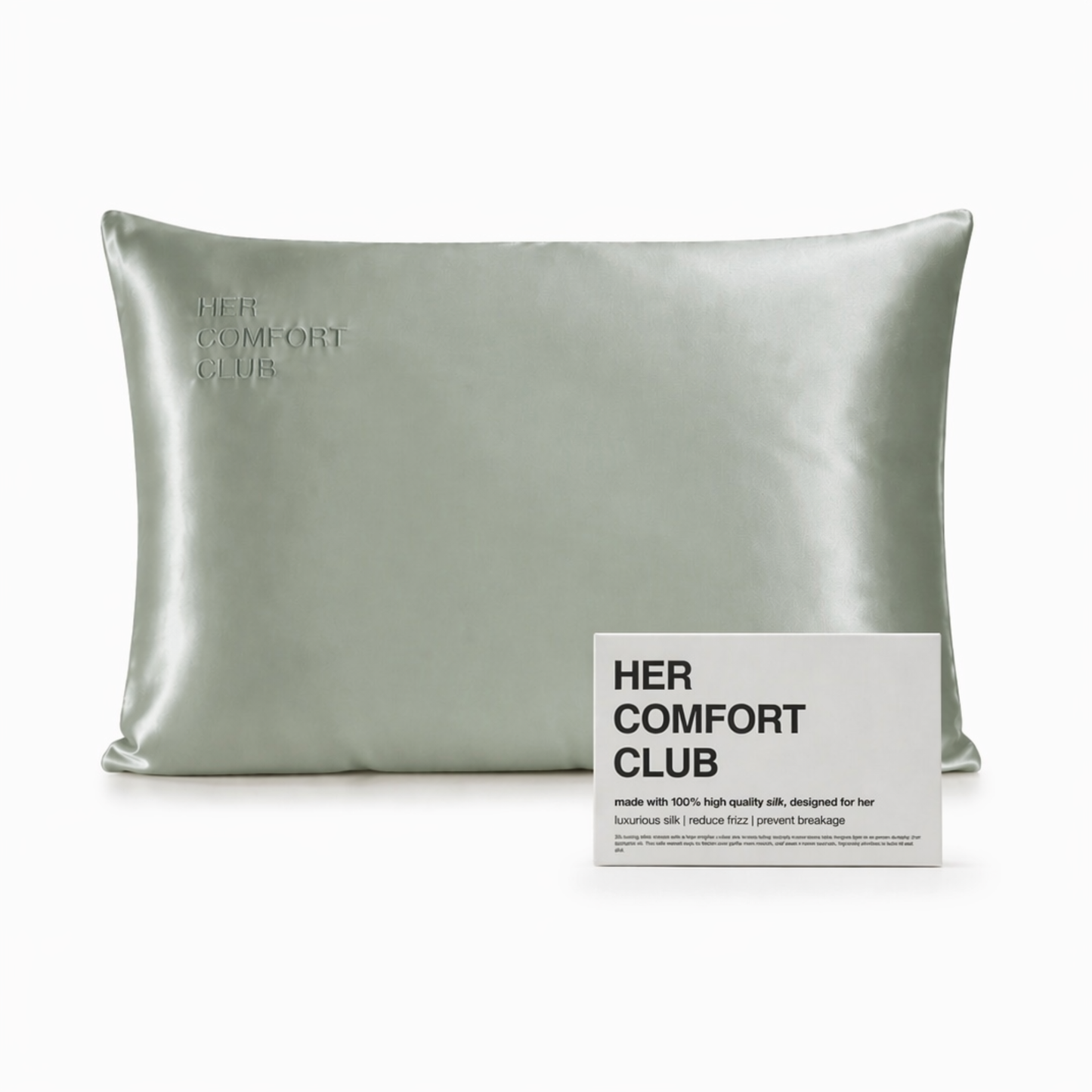 The Silk Signature Pillowcase - Sage Green