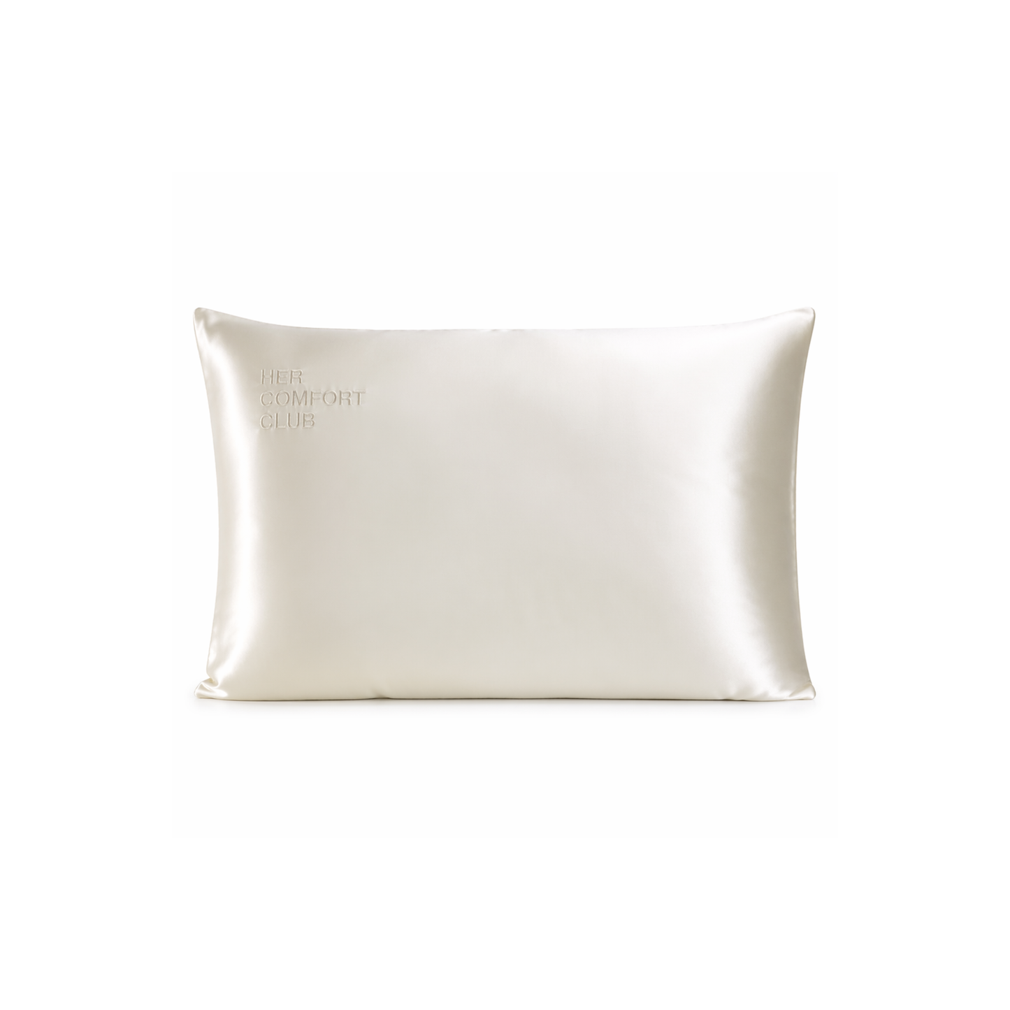 The Silk Signature Pillowcase — Ivory White