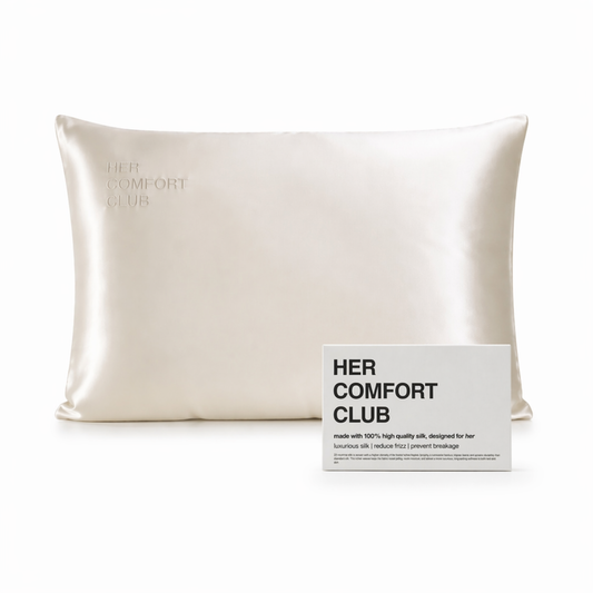 The Silk Signature Pillowcase — Ivory White